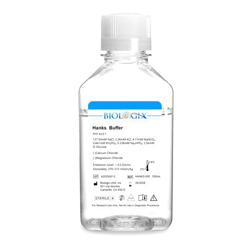 CryoKing Hanks' Balanced Salt Solution, HBSS Buffer Without Calcium & Magnesium, 0.1μm Filtered Sterilization, Reay to Use Lab Buffer, 500ml