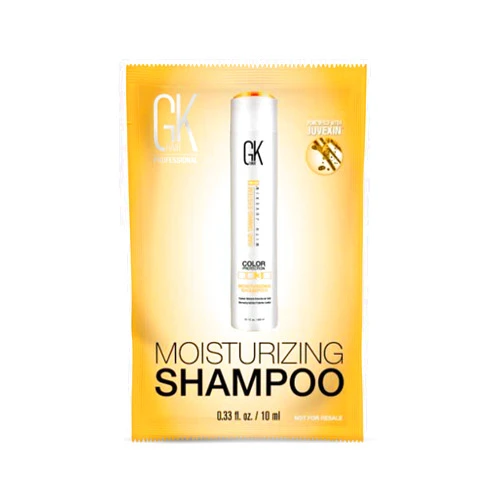 GK HAIR Global Keratin Samples Pack Sachets Moisturizing Shampoo and Conditioner (0.34 Fl Oz/10ml) | Serum (0.16 Fl Oz/5ml) | ThermalStyleHer (0.34 oz) | Cashmere (0.34 oz) | Leave In Cream (0.34 oz)