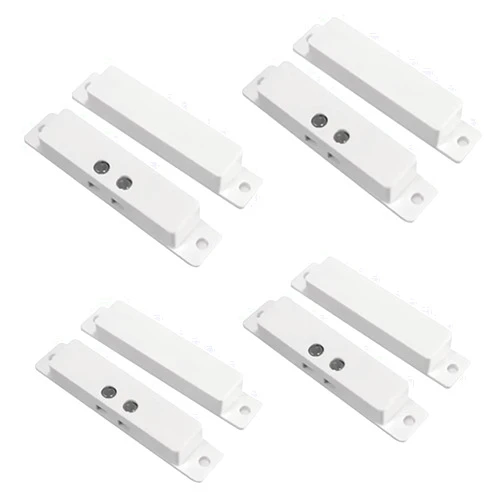 GAGALOR 4 Sets NC Wired Door Alarm Magnetic Contact Sensor with Double Side Tape