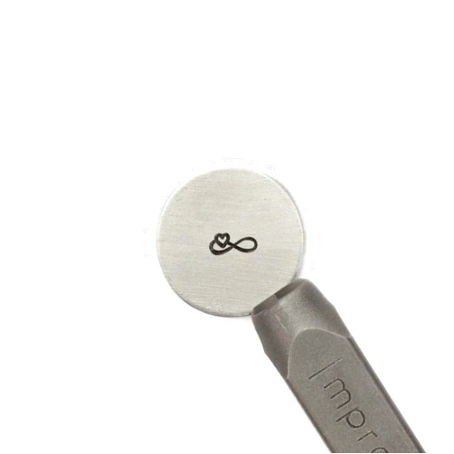 ImpressArt - Infinity Heart Signature Metal Design Stamp, 6mm