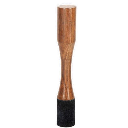 KARMA CRAFTER Tibetan Singing Bowl Mallet Suede Wooden Striker Leather Wrapped Meditation Mallet Sound Bowl Stick Meditation Yoga Tibetan sound bowl mallet (6 Inches Damaru Mallet)
