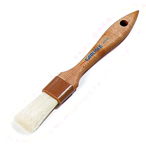 Carlisle FoodService Products SPARTA 4037200 Boarhair Pastry Brush, Basting Brush with Flat Brushhead, 8.25