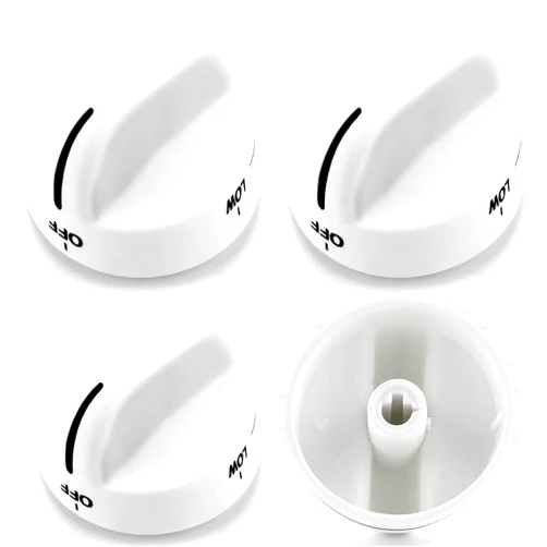 AMI PARTS Surface Burner Knob Gas Stove Knob 8273104 Control Knob Replacement Parts Compatible with Whirlpool Stove/Ranges - Replaces WP8273104 PS393679-4 Pack