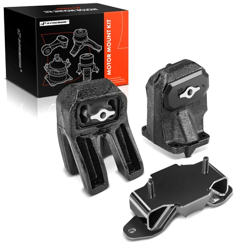 A-Premium 3PCS Engine Motor Mount and Transmission Mount Set Compatible with Dodge Ram 1500 2002 2003 2004 2005, 3.7L, 4WD or RWD, Automatic or Manual Transmission, Replace# 52020601AB, 52110036AB