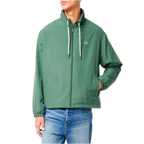 Lacoste Men's Full Zip Taffeta Rain Jacket