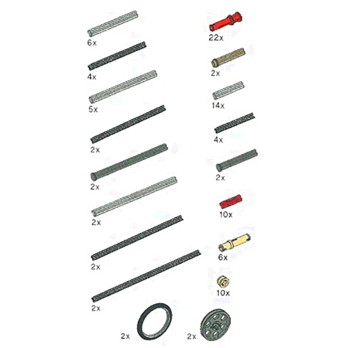 LEGO Technic Axle Rods Assortment Pack