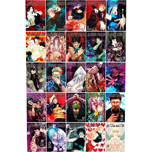 By Gege Akutami (Author), 9781974720149 9781974710027 9781974710034 9781974710041 9781974714803 9781974714810 9781974714827 (Author), 9781974717118 9781974718719 9781974718726 9781974720750 9781974722846 9781974722853 9781974723423 (Author), 9781974725328 9781974727100 9781974728985 9781974732333 9781974734399 9781974736270 9781974738748 (Author), 9781974741229 9781974743414 9781974746293 9781974749485 (Author) & 2 more Jujutsu Kaisen Series (Vol 0-24) 25 Books Collection Set By Gege Akutami