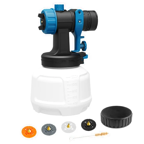 WIBENTL Paint Sprayer Accessories for WG20A, Includes Precursor, 1200ml Container, 4 Copper Nozzles, Container Cap, Cleaning Brush