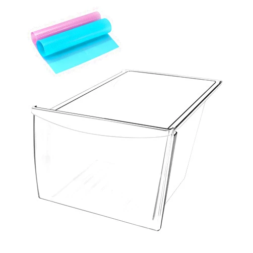 Fetechmate 240337103 Refrigerator Crisper Drawers Bins Replacement Compatible with Frigi-daire Ken-more Cro-sley Fridge Drawer Replace 240337100, AP2115741, 240323007, 240337102 Crisper Bin