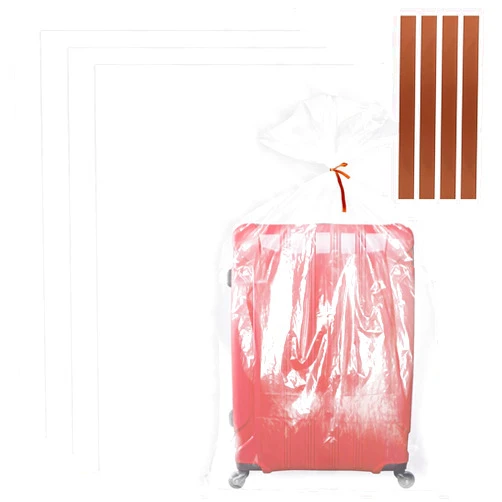 NIUBIER 4 Pack Large Clear Plastic Bags, 40