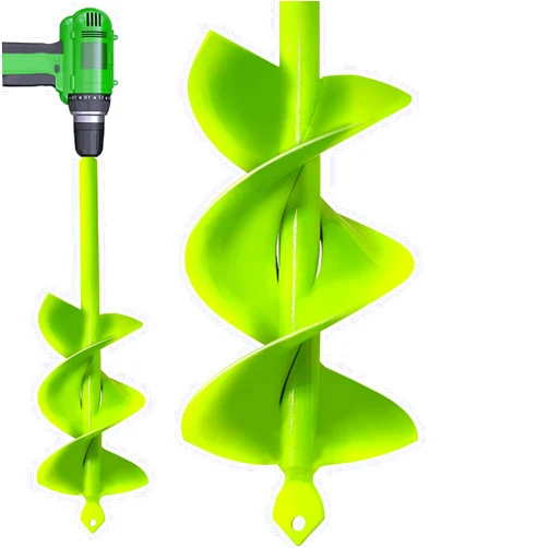 TCBWFY Auger Spiral Drill Bit for Planting 3x12inch Upgraded Drill Bit for Fast Digging Garden Auger Drill Bit for Planting Bulbs Flowers Planting Auger for Drill Post Hole Digger for 3/8