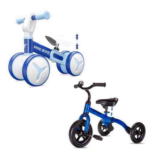 YGJT Baby Balance Bike for 1 Year Old Boys Girls with Adjustable Seat & 3 in 1 Foldable Tricycle for Toddlers Age 2-5 Years Old with Adjustable Seat and Removable Pedal