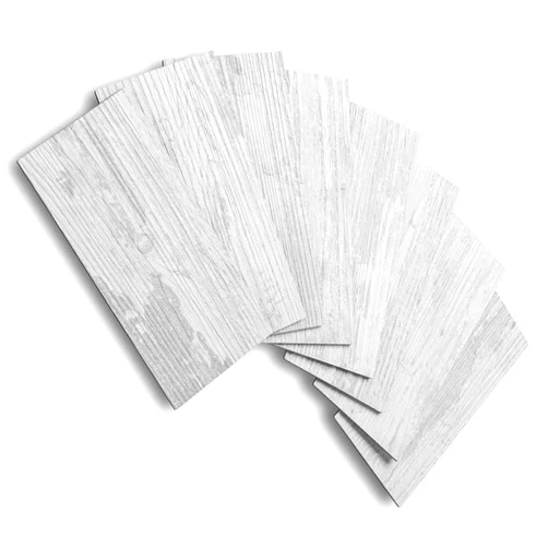 AULIGET 100 Piece Peel and Stick Backsplash PVC Tile, 3 Inch x 6 Inch White Birch Stick on Wall Tiles for Backsplash Kitchen, Bathroom, Laundry Room, Camper, Fireplace