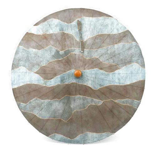 Lily-Lark Signature Collection Gray Mountains UV Protection Sun Parasol, Rated UPF 50+