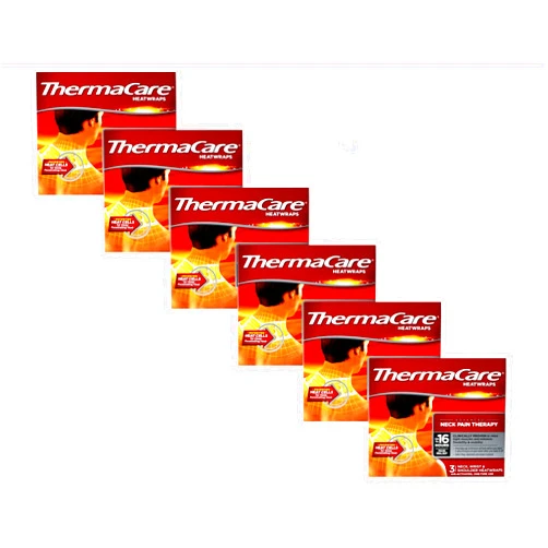 ThermaCare Air-Activated Heatwraps, Neck, Wrist & Shoulder, Pack of 6 (3 Heatwraps Per Pack)