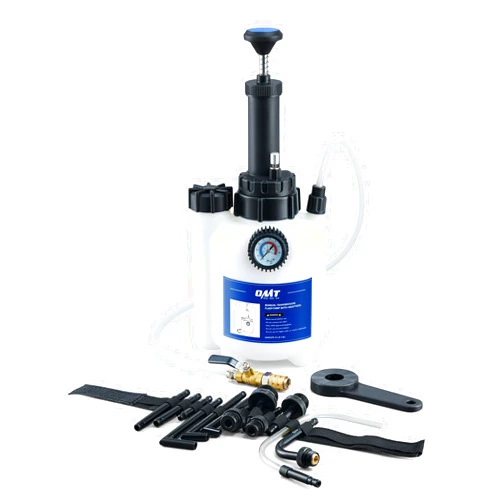 Orion Motor Tech Transmission Fluid Pump, 3L Transmission Filler Pump with 12pc ATF Aluminum Adapters, Manual Transmission Fluid Transfer Pump with Pressure Gauge, Transmission Dispenser Oil Pump Tool