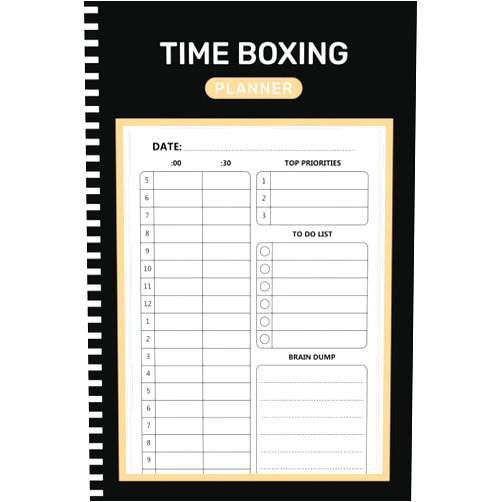 By MARGOT BARKER NINA (Author) Time Boxing Planner: Daily Time Box Journal Log Book, To-Do List, Brain dump, Time Management Notebook ( 105 Pages 6x9 Inches )