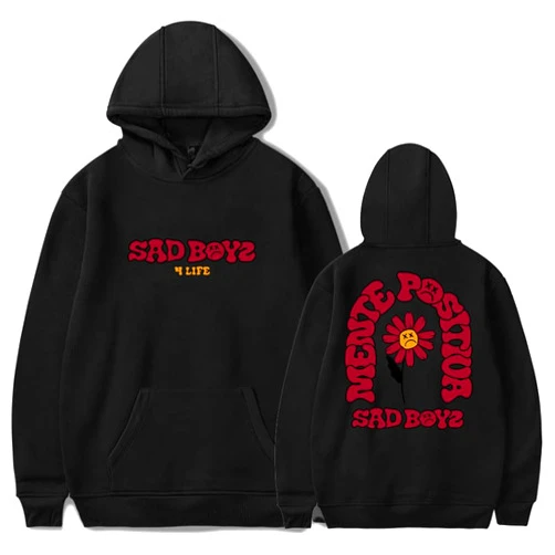 PBCIMNCV Junior H Mente Positiva Miami Hoodies Sad Boyz 4 Life Album Tour Merch Women Men Fashion Casual Sweatshirts