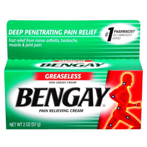 Bengay Greaseless, Pain Relieving Cream, 2 Ounce (Pack of 2) Non-Greasy