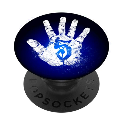 Happy Umbrella Greetings by Hand Gestures to Smile Number 5 Hi Five Hand Sign Hello Greeting Play Games Academy PopSockets Swappable PopGrip