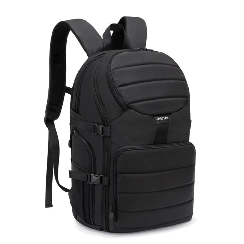 MOSISO Camera Backpack, DSLR/SLR/Mirrorless Camera Bag, Top Quick Access Photography Travel Backpack with 15-16 inch Laptop Compartment&Rain Cover, Camera Case Compatible with Canon/Nikon/Sony, Black