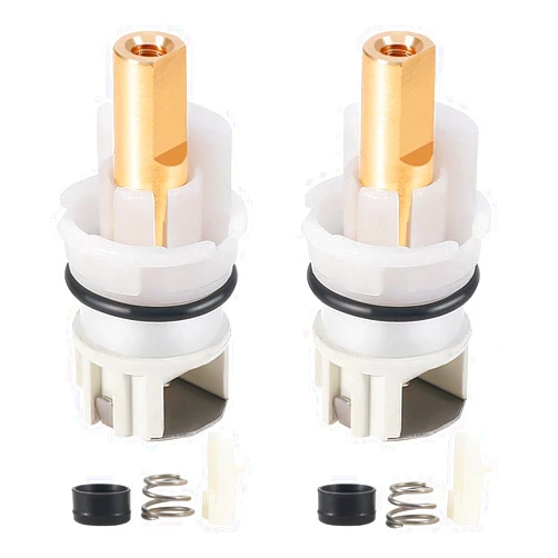 TOVEN-RV RP25513 Faucet Stem Assembly Compatible with Delta Two Handle Faucet Repair Kit with RP4993 Rubber Seat and Spring, Replacement Stems Cartridges for Delta Bathtub Shower Sink Bathroom Faucet, 2-PACK