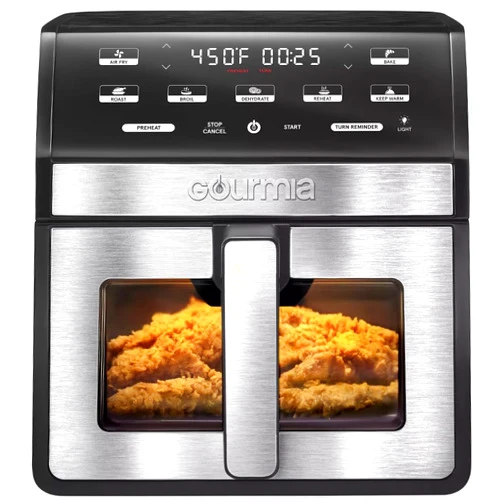Generic Gourmiaa Digital Air Fryer with Window and Light, 8-Quart, Black