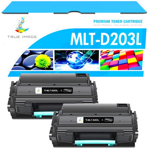 TRUE IMAGE Compatible Toner Cartridge Replacement for Samsung 203L MLT D203L MLT-D203L MLTD203L for Proxpress M3320ND M3870FW M4020ND M3370FD M3820DW M4070FR M4070FX Printer (Black, 2-Pack)