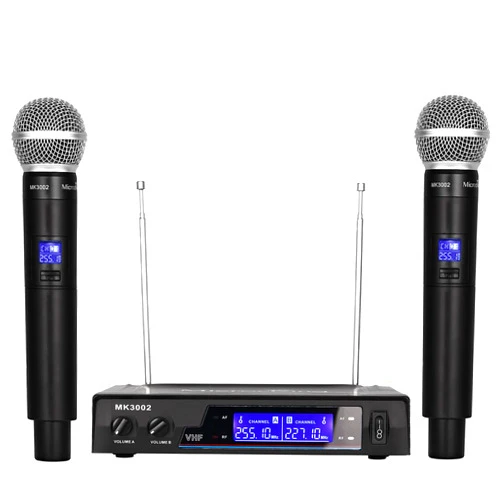 MicrocKing Wireless Microphone System Dynamic Handheld Microphones,150 Ft Operating Range,16 Hours Continuous Use,Ideal for Karaoke, Party, DJ, Church, Wedding, Indoor/Outdoor Activities