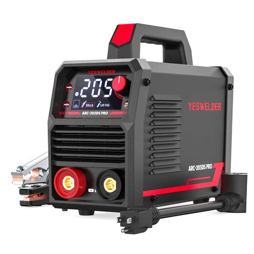 YESWELDER Stick Welder 205Amp Large LED Display Digital Inverter IGBT Welding Machine,110V/220V Dual Voltage Hot Start Portable MMA ARC Welder Machine