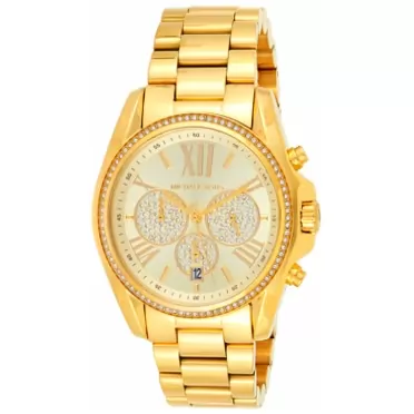 Michael Kors Women's Bradshaw Pav� Gold-Tone Watch MK6538