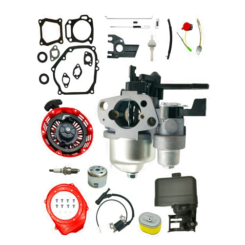 YAMAKATO GX160 Tune Up Parts Kit for Honda GX200 4.0 5.5 6.5 hp Small Engine, Replacement Carburetor Air Filter Assembly Pull Cord Recoil Starter Iron Rod Pawl 28400-Z0T-003ZB