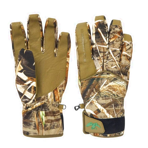 HOT SHOT Duck Commander x Men's Double-Reed Realtree Max-5 Camo Glove -Insulated, Waterproof, Outdoor Waterfowl Hunting Glove
