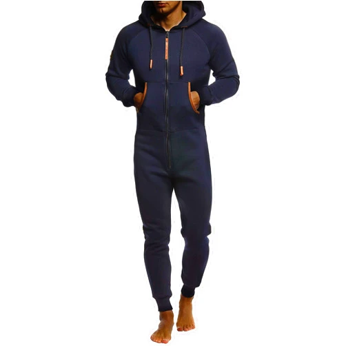 Leif Nelson Men's Jumpsuit Tracksuit Hooded Sweatpants Jogging suit Pants Hoodie Joggers Onesie Clothing sport leisure