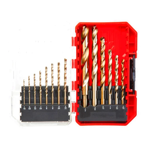 CRAFTSMAN 14-Piece Gold Oxide Drill Bit Set for Wood, Plastic, or Metal (CMAM2214)