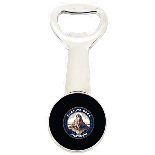 R and R Imports Granite Peak Wisconsin Souvenir Destination Magnetic Bottle Opener 4-Pack