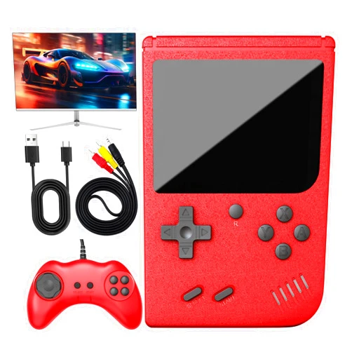 Generic Retro Handheld Game Console, Portable Game Console with 500 Preloaded Classic Games, Handheld Video Games for Kids & Adults, 3.0-Inch Screen, 1200mAh Rechargeable Battery, Support TV & 2 Players