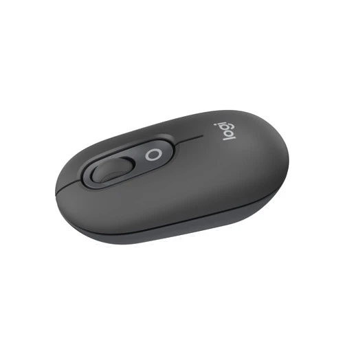 Logitech POP Mouse, Wireless Mouse with Customizable Emojis, SilentTouch Technology, Precision/Speed Scroll, Compact Design, Bluetooth, Multi-Device, OS Compatible - Graphite