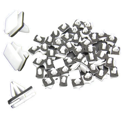 WTPLY 11518357 Rocker Panel Moulding Clips (50Pcs) Cladding Clips Compatible with GM Chevrolet Avalanche Impala Lumina Monte Carlo Suburban Cadillac