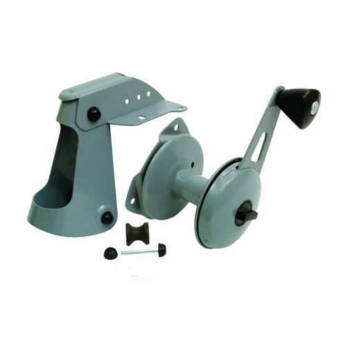 Attwood 13710-4 Anchor Lift System, Lifts and Drops Anchor, Heavy-Gauge Steel, Self-Lubricating Nylon Wheels