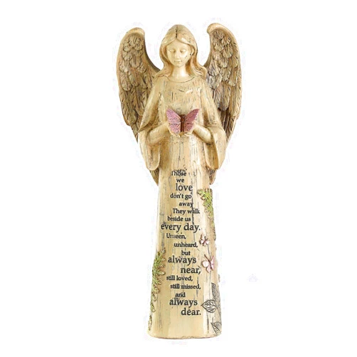 Unp Ivy Home Standing Angel with Butterfly Garden Statuary