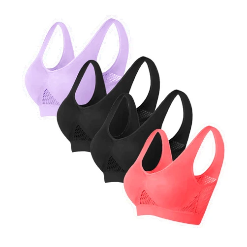 Generic 10$ Items Sports Bras for Women High Support Prime Deals of The Day Lightning Deals Breathable Cool Liftup Air Bra Women 2024 Large Size Air Bra Seamless Wireless Cool Comfortable