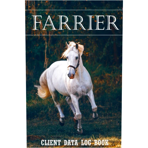 Alp Design Publishing Farrier Client Data Log Book: Professional Horseshoer Client Tracking Address & Appointment Book with A to Z Alphabetic Tabs to Record Personal Customer Information