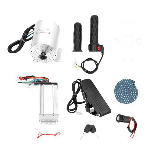 DNYSYSJ 72V 3000W Brushless Motor Kit, 3 Speed Gears Electric Bicycle E Bike Dirt Bike Razor MX650 with Controller and Throttle for Electric Scooter E Bike Engine Motorcycle DIY Part Rebuild Kits