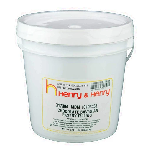 CSM Bakery Henry and Henry Creme Style Chocolate Bavarian Pastry Filling, 20 Pound -- 1 each.