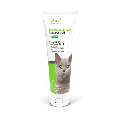 Tomlyn Laxatone Tuna-Flavored Hairball Remedy Gel for Cats and Kittens, 4.25oz
