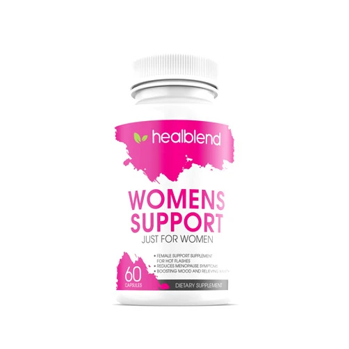 Healblend Women’s Support Complex Advanced Formula - Female Support Supplement for Hot Flashes, Night Sweats, Boosting Mood, Symptoms of Perimenopause and Menopause - Hormone Regulation Naturally - 60 Capsules