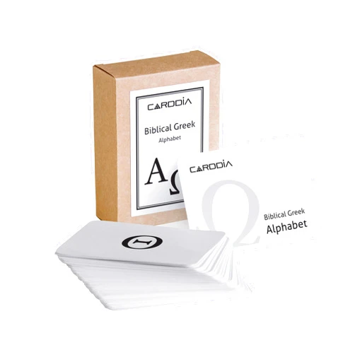 CARDDIA Biblical Greek Alphabet Educational Flash Cards (Including Capital and Small Form, Diacritic marks and Punctuation marks)