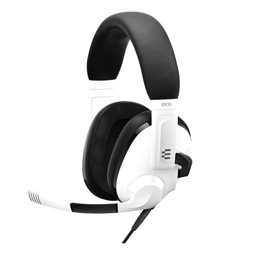 EPOS H3 Closed Acoustic Gaming Headset with Noise-Cancelling Microphone - Plug & Play Audio - Around The Ear - Adjustable, Ergonomic - for PC, Mac, PS4, PS5, Switch, Xbox - White