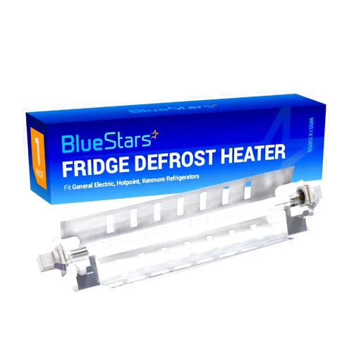 BlueStars Upgraded WR51X10055 Refrigerator Defrost Heater Replacement - with METAL SHIELD - Compatible with G.E & Kenmore Refrigerators - Replaces AP3183311 914088 AH303781 EA303781